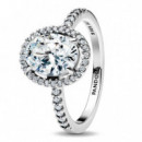 Anillo Halo Ovalado Brillante 193777C01  PANDORA