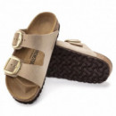Calzado BIRKENSTOCK Arizona Big Buckle Piel Nubuc Sandcastle