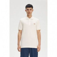 Polos Polo FRED PERRY M6000 Crudo Claro / Canela