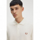 Polos Polo FRED PERRY M6000 Crudo Claro / Canela
