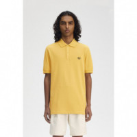 Polos Polo FRED PERRY M6000 Panal de Abeja / Verde Pista