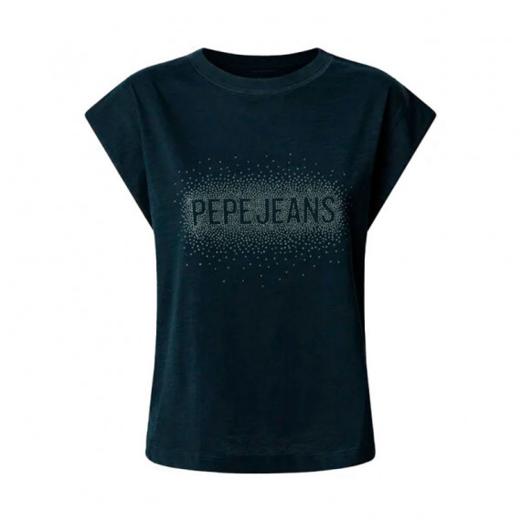 Camiseta Logo Strass Fit Boxy  PEPE JEANS