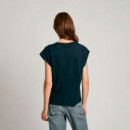Camiseta Logo Strass Fit Boxy  PEPE JEANS