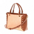 Bolso JC4276PP0M KW1 de Rafia  LOVE MOSCHINO