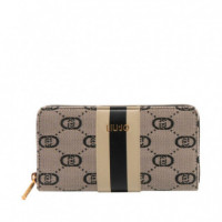 Cartera de Jacquard con Cremallera Alrededor  LIU JO