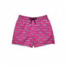 Bañador FLAMENCO MALTES Megalodon Iconic Rosa