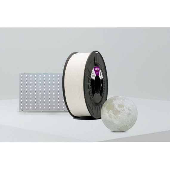WINKLE Filamento Pack Litofania 1 Kg Blanco Fantasma + Luz Retroiluminación 1 Kg de Pla HD Blanco Fantasma Panel Led Retroilumi