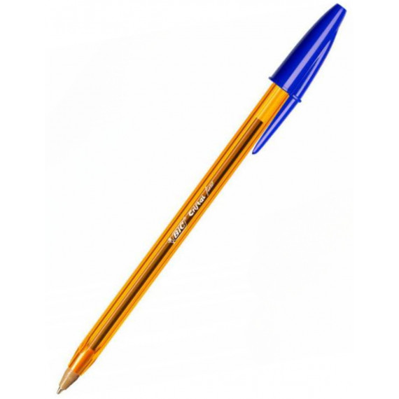 BOLIGRAFO BIC CRISTAL NARANJA FINE AZUL