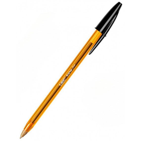 BOLIGRAFO BIC CRISTAL NARANJA FINE NEGRO