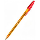BOLIGRAFO BIC CRISTAL NARANJA FINE ROJO
