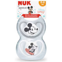 Nuk Chupete Silicona Space Mickey 0 - 6M 2UN  ROCHE DIAGNOSTICS
