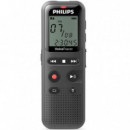 Grabadora de Audio PHILIPS DVT1160 con 8GB Negra