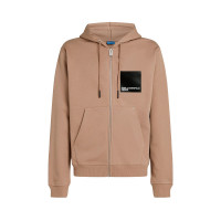 Sudadera con Capucha y Cremallera con Logotipo Cuadrado  KARL LAGERFELD JEANS