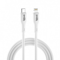 IGGUAL Cable Usb-c/lightning 100 Cm Blanco Q3.0 3A