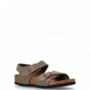 BIRKENSTOCK - New York Kids Bfbc Stone - Stone - 1029747/STONE