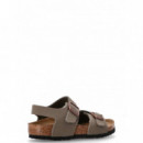 BIRKENSTOCK - New York Kids Bfbc Stone - Stone - 1029747/STONE