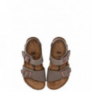 BIRKENSTOCK - New York Kids Bfbc Stone - Stone - 1029747/STONE