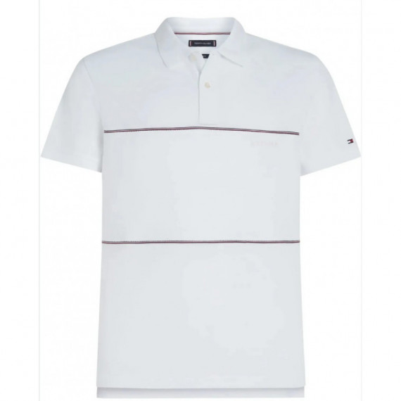 TOMMY HILFIGER - Global Stripe Blocking Reg Polo - Ybr - F|MW0MW38125/YBR