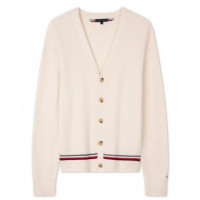 TOMMY HILFIGER - Structure Global Stripe Cardigan - Z00 - F|MW0MW38087/Z00