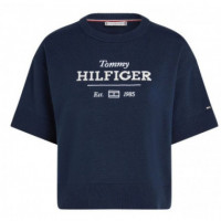 TOMMY HILFIGER - Logo C-neck Cropped Sweater Ss - C1G - F|WW0WW43959/C1G