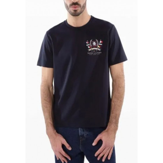 TOMMY HILFIGER - Hilfiger Crest Interlock Tee - DW5 - F|MW0MW39970/DW5