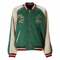 Polo RALPH LAUREN - Souvenir Jkt-insulated-bomber - Green Cream Multi - 710955795001/GREEN Cream Multi