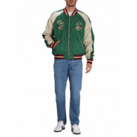 Polo RALPH LAUREN - Souvenir Jkt-insulated-bomber - Green Cream Multi - 710955795001/GREEN Cream Multi
