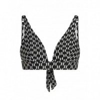 KARL LAGERFELD - Monogram Plunge Triangle Top - R57 - A1W46039/R57