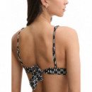 KARL LAGERFELD - monogram plunge triangle top - R57 - A1W46039/R57