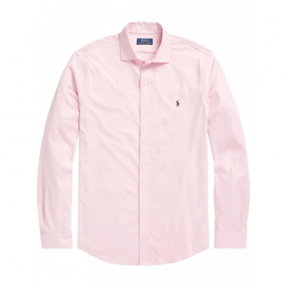 Polo RALPH LAUREN - Jersey Spread-collar Shirt - Garden Pink C7940 - 710899386011/GARDEN Pink C7940