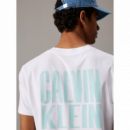 Camiseta CALVIN KLEIN Painted Blanca
