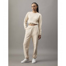 Ck Applique Crewneck Brazilian Sand  CALVIN KLEIN