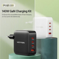 Cargador de Pared VENTION Gan Usb-c 20W Black
