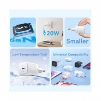 Cargador de Pared VENTION Gan Usb-c 20W Rose