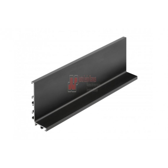 Perfil Aluminio Sin Tirador Con Led Negro - 3