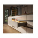 Perfil Aluminio Sin Tirador Con Led Negro - 3