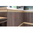 Conector Interno Perfil Vello L Negro