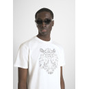 Camiseta Regular Fit de Punto de Algodón y Estampado de Tigre en Contraste de ANTONY MORATO