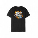 Camiseta SANTA CRUZ Flaming Dice Dot Chest