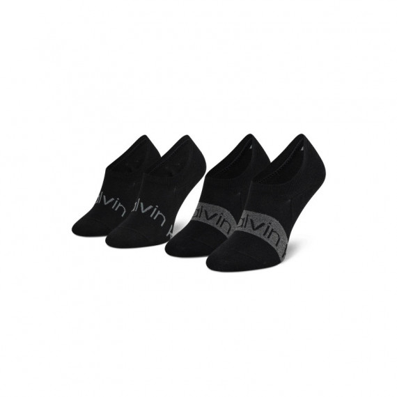 Ck Men Footie High Cut 2P Logo Ri  CALVIN KLEIN