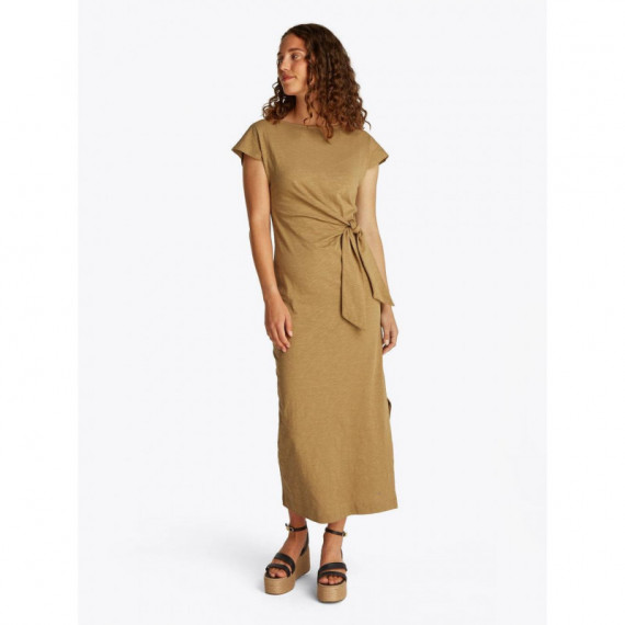 Knot Boat-nk MIDI Dress Ss Safari Canvas  TOMMY HILFIGER