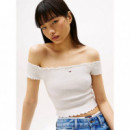 Tjw Crp Smock Top Ecru  TOMMY JEANS