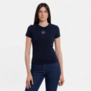 Tjw Slim Essential Logo 2 Tee Dark Night  TOMMY JEANS