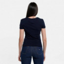 Tjw Slim Essential Logo 2 Tee Dark Night  TOMMY JEANS
