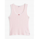Tjw Slim  Pointelle Tank Top Precious Pi  TOMMY JEANS