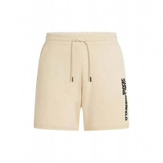 Klj Text Logo Sweatshort Wood Ash  KARL LAGERFELD