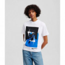 Klj Reg Ss Karl Tee White  KARL LAGERFELD
