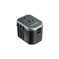 Cargador de Pared VENTION Universal Usb-c 2XUSB-A 20W