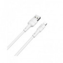 Borofone Cable Datos Micro USB 3MTRS Blanco BX18  LALO