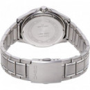 CASIO MTP-1375PD-2A1 Reloj Analógico para Hombre - Esfera Azul Oscuro, Multifunción, Acero Inoxidable, Wr 50M